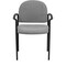 Emma and Oliver Comfort Stackable Steel Side Reception Chair with Arms
